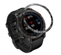 Tyogeephy Compatible with Fenix 7/Fenix 7 Pro Bezel, Stainless Steel Polished Adhesive Cover Anti-Scratch Protective Case for Garmin Fenix 7 Pro/Sapphire