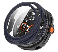 Tyogeephy Compatible with Galaxy Watch 8 Classic/Ultra 2 Coverage Case with Screen Protector, Disscool PC and Real Glass Protective Case Cover