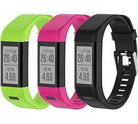 Tyogeephy Compatible with Garmin Vivosmart HR+ Bands Women Men, Replacement Silicone Wristbands Band Straps Bracelet for Vivosmart HR Plus, Approach X10, X40