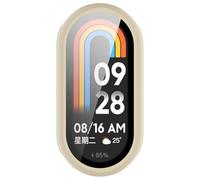 Tyogeephy Compatible with Mi Smart Band 10 Ceramic Edition Coverage Case with Screen Protector, Disscool PC and Real Glass Protective Case Cover