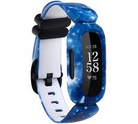 Tyogeephy Compatible with Silicone printing Sport Watch Strap Adjustable Replacement Strap Fitbit Ace 3 for Kids Smart Watch