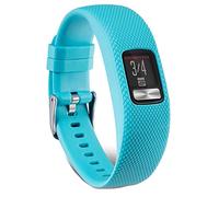 Tyogeephy Compatible with Vivofit 4 Bands, Silicone Replacement Band for Vivofit 4, with Secure Metal Watch Clasp Buckle Wristband Strap Women Men Large Small