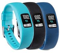 Tyogeephy Compatible with Vivofit 4 Bands, Silicone Replacement Band for Vivofit 4, with Secure Metal Watch Clasp Buckle Wristband Strap Women Men Large Small