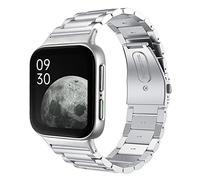 Tyogeephy Compatible with Watch Strap Stainless Steel Metal Replacement Band for Women Men Oppo Watch 41mm & 46mm Watch