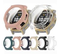 Tyogeephy Coverage Case with Screen Protector Compatible with Amazfit T-Rex3 PRO 48MM, Disscool PC and Real Glass Protective Case Cover Compatible with T-Rex3 PRO 48MM