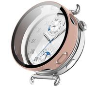 Tyogeephy Coverage Case with Screen Protector Compatible with Huawei Watch GT6 46mm, Disscool PC and Real Glass Protective Case Cover
