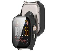 Tyogeephy Coverage Case with Screen Protector Compatible with Realme Watch 5, Disscool PC and Real Glass Protective Case Cover Compatible with watch 5