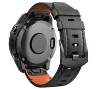 Tyogeephy Genuine Leather Strap for Garmin Fenix 6, 7, 8 Series - 22mm & 26mm QuickFit Compatible, Premium Handcrafted Band for Fenix 5 Plus, 6 Pro, 7 Pro