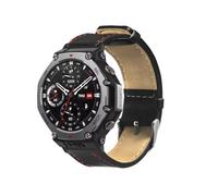 Tyogeephy Leather Strap Compatible with Amazfit T-Rex 3, Waterproof and Breathable Soft Replacement Sports Bracelet for T-Rex 3
