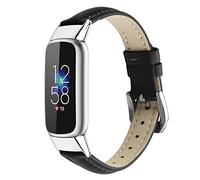 Tyogeephy Leather Strap Compatible with Fitbit Luxe Strap, Classic Replacement Leather Straps Compatible with Fitbit Luxe Strap