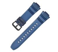Tyogeephy Replacement Wrist Bands Compatible with Casio MCW-100/MCW-110H/W-S220/HDD-S100/HDD-S100/WV-200/AE-2000, Adjustable Soft Silicone Wrist Strap with Soft And Durable for Men and Women