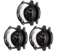 Tyogeephy Screen Protector Case Compatible with Garmin Venu 2 & Vivoactive 4 Watch TPU Slim Case Cover [Plating Metal Color Frame] [3D Full Coverage] Shell Protective for Venu 2 Watch