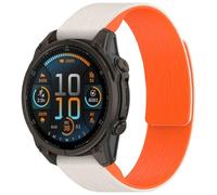 Tyogeephy Silicone Magnetic Straps for Garmin Fenix 8 Pro MICROLED 51MM/Quatix 8 51MM for Women Men, Adjustable Sport Strap Soft Replacement Wristbands
