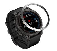 Tyogeephy Compatible with Fenix 7/Fenix 7 Pro Bezel, Stainless Steel Polished Adhesive Cover Anti-Scratch Protective Case for Garmin Fenix 7 Pro/Sapphire