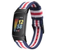 Tyogeephy Strap Compatible with Fitbit Charge 6, Men Women Nylon Soft Breathable Watch Band Compatible with Charge 5