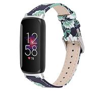 Tyogeephy Strap Compatible with Fitbit inspire 3 Strap Leather, Genuine Leather Replacement bands Compatible with Fitbit inspire 3, Women Man