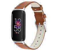 Tyogeephy Strap Compatible with Fitbit inspire 3 Strap Leather, Genuine Leather Replacement bands Compatible with Fitbit inspire 3, Women Man