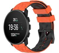 Tyogeephy Strap Replacement Compatible with Suunto Vertical, Vertical / 9 Peak pro/ 9 Peak Silicone Stainless Steel Replacement Watchband Adjustable Sports Strap
