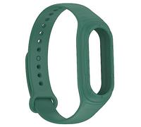 Tyogeephy Strap Replacement Compatible with Xiaomi Mi Band 8, Silicone Stainless Steel Replacement Watchband Adjustable Sports Strap