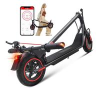 TYOKUM Electric Scooter 10 inch Big Solid Tires, Electric Scooters Adult, 3 Speed Mode, Foldable Electric Scooters with APP, Double Braking System E Scooter for Adults and Teens Gifts