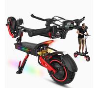 TYOKUM Electric Scooter,Electric Scooters Adult, 50-60 km Long Range, 48V 18Ah Battery, 10.5" All Terrain Off-Road E Scooter, Dual Suspension Dual Disc Brake Folding ElectricScooter 150 kg Load