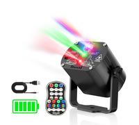 Tyonto Wireless Disco Ball Party Light 4500mAh 60 Different Pattern Strobe Power Battery Music Controlled Disco Light Party Light With Remote Control and 2M USB for Family Kids Party Club