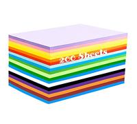 TYOREW 200 Sheets Coloured Paper, A4 Origami Paper Double Sided for Children's Art & Craft Activities(70gsm) , 20 Colors Craft Paper Copy Papers , 297MM X 210MM