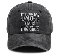 TypasTdqk It Took Me 30 40 50 60 70 80 90 Years to Look This Good Hat, Funny Cotton Embroidered Birthday Baseball Cap