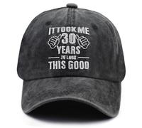 TypasTdqk It Took Me 30 40 50 60 70 80 90 Years to Look This Good Hat, Funny Cotton Embroidered Birthday Baseball Cap