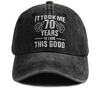 TypasTdqk It Took Me 30 40 50 60 70 80 90 Years to Look This Good Hat, Funny Cotton Embroidered Birthday Baseball Cap