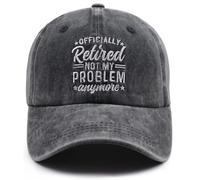 TypasTdqk Retirement Gift for Woman Man, Funny Retired Baseball Cap, Retirement Decorations Hat, Christmas Birthday Gifts for Mom Dad Grandma Grandpa Papa Mama Black