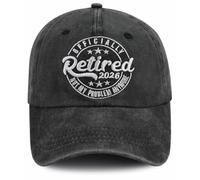TypasTdqk Retirement Gifts for Men Women, Retired 2026 Decorations Baseball Cap, Christmas Fathers Mothers Day Birthday Hat for Papa Grandpa Grandma Dad Mom Black