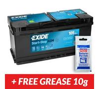 EXIDE EK1050 020 AGM Stop / Start Car Battery 12V 105AH 950CCA