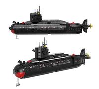 Type 094 Strategic Nuclear Submarine Building Blocks Set, 519PCS Ballistic Missile Submarine Bricks Kit, WW2 Military Battleship Model, Home Decor, STEM Education Toy, Idea Gift for Adult, Teen