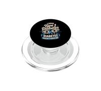 Type 1 Diabetes Doesn't Have Me T1D Warrior PopSockets PopGrip for MagSafe