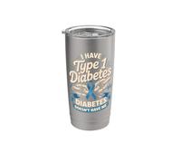 Type 1 Diabetes Doesn't Have Me T1D Warrior Stainless Steel Insulated Tumbler