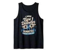 Type 1 Diabetes Doesn't Have Me T1D Warrior Tank Top