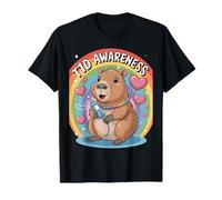 Type 1 Diabetes Kids Capybara for Girls Cute Animals T-Shirt
