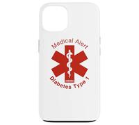 Type 1 Diabetes Medical Alert (WHITE) Case for iPhone 13