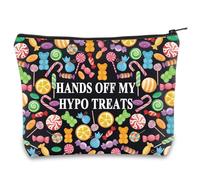 Type 1 Diabetes Snack Bag Emergency Snacks Kit Hands Off My Hypo Treats T1D Warrior Gift Diabetic Supply Kit (Hands Off blmb1)