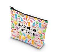 Type 1 Diabetes Snack Bag Emergency Snacks Kit Hands Off My Hypo Treats T1D Warrior Gift Diabetic Supply Kit (Hands Off UK)