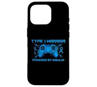 Type 1 Diabetes Warrior Powered By Insulin Gaming Lover Case for iPhone 16 Pro