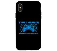 Type 1 Diabetes Warrior Powered By Insulin Gaming Lover Case for iPhone X/XS
