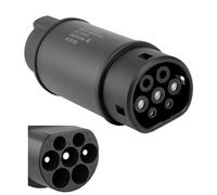 Type 1 to Type 2 EV Charging Adapter, 32A SAE J1772 to IEC62196, Type 1 EV Charger Cable To Type 2 Electric Vehicle Converter, Only For TYPE 2 Electric/Hybrid Cars