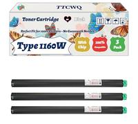 Type 1160W Toner Cartridge Compatible for Ricoh MP W6700SP SP W2470 Aficio MPW7140 Printers, with Chip, High Yield 36000 Pages, High-Definition Printing (3 Pack Black)