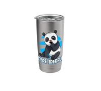 Type 1derful Type 1 Diabetes Panda Bear Diabetes Awareness Stainless Steel Insulated Tumbler