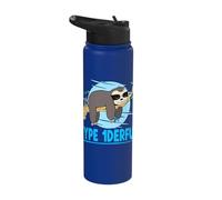 Type 1derful Type 1 Diabetes Sloth Diabetes Awareness Stainless Steel Insulated Water Bottle
