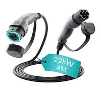 Type 2 Charging Cable 22kW | 32A | 4M | 3-Phase | Mode 3 | 4 Metre Type 2 to Type 2 EV Charging Cable 22kW Electric Car Charger, Fast EV Vehicle Charger - Made in Holland
