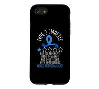 Type 2 Diabetes Awareness Month Warrior Survivor Fighter T2D Case for iPhone SE (2020) / 7/8