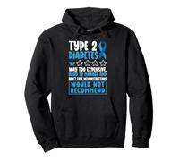 Type 2 Diabetes Awareness Month Warrior Survivor Fighter T2D Pullover Hoodie